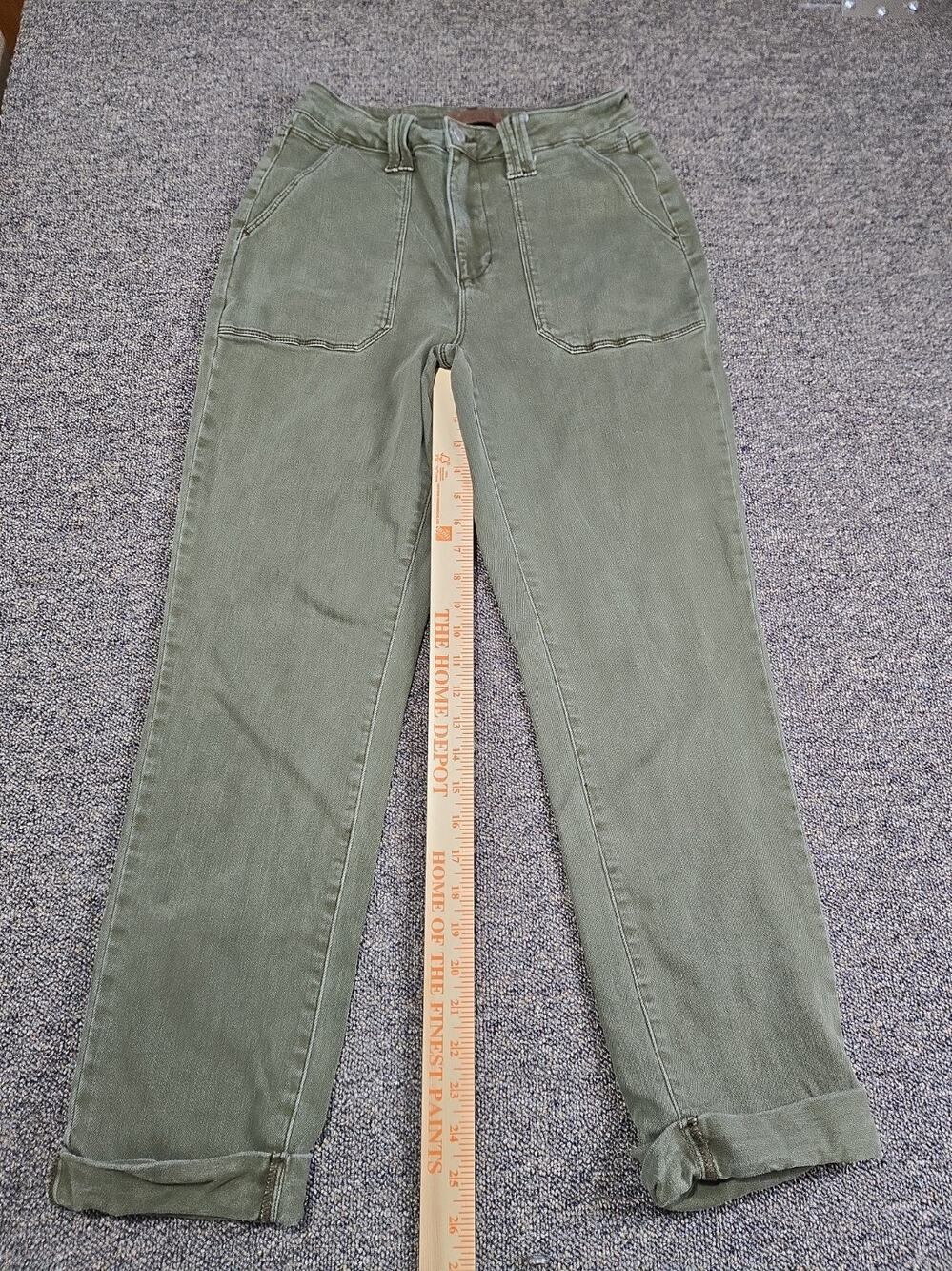 Judy Blue Women's Capris Olive Green Sz 7/28
